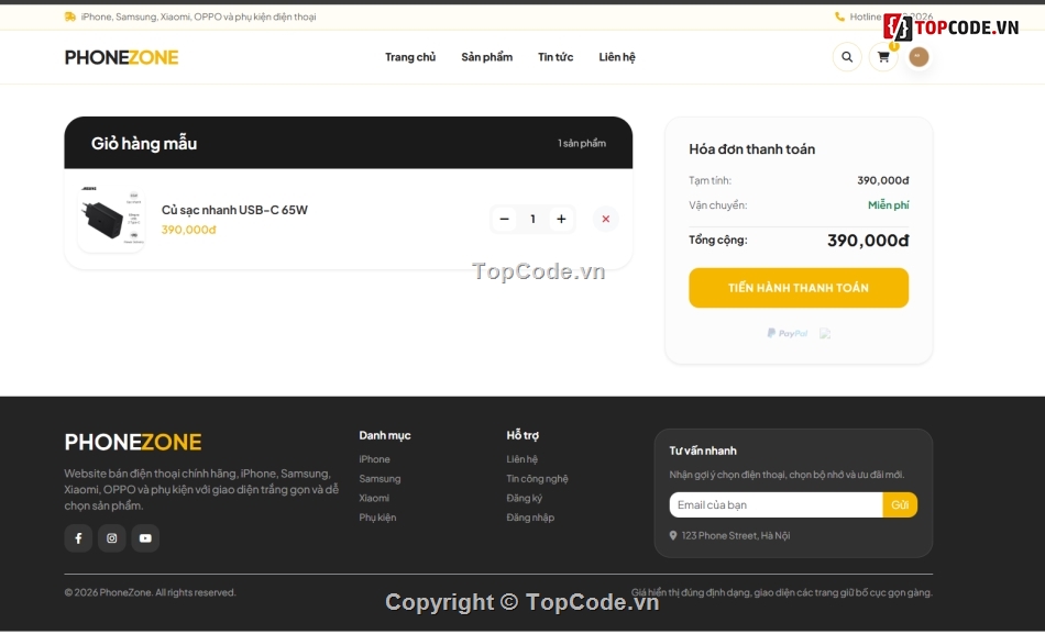 web bán điện thoại,web bán điện,bán web
